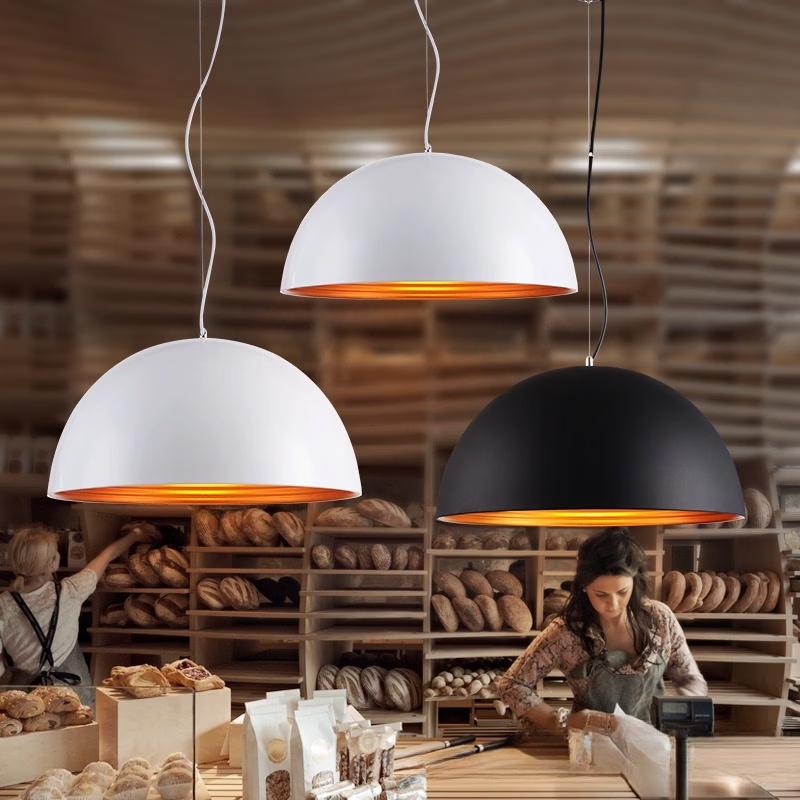 Double-Layer Semi-Circular Pendant Light