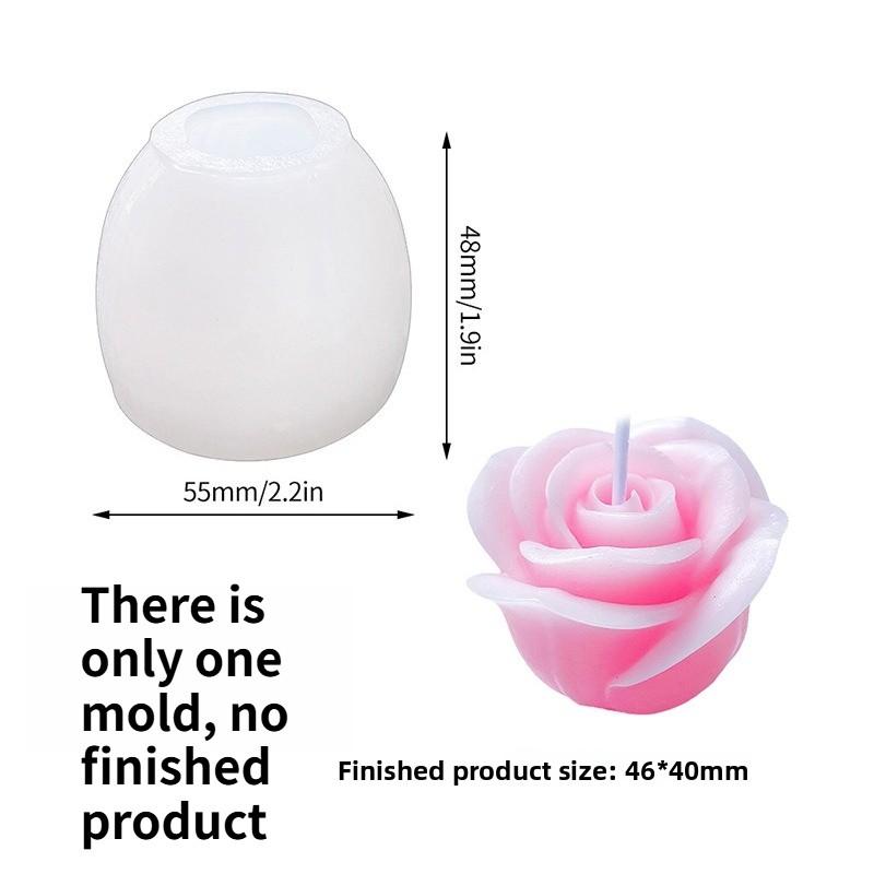 1pc Flower Silicone Mold Aromatherapy Candle Baking Cake Rose Mousse Epoxy Resin DIY Craft Making Tool