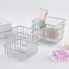Stainless Steel Bathroom Storage Rack Waterproof Square Wire Basket  Countertop Holder