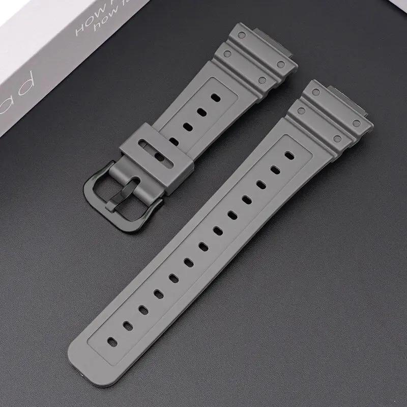 Silicone Band for DW5600/5610 Rubber Strap for Casioak 9052 5600 6900 Series Sport Waterproof Replacement Band Accessories