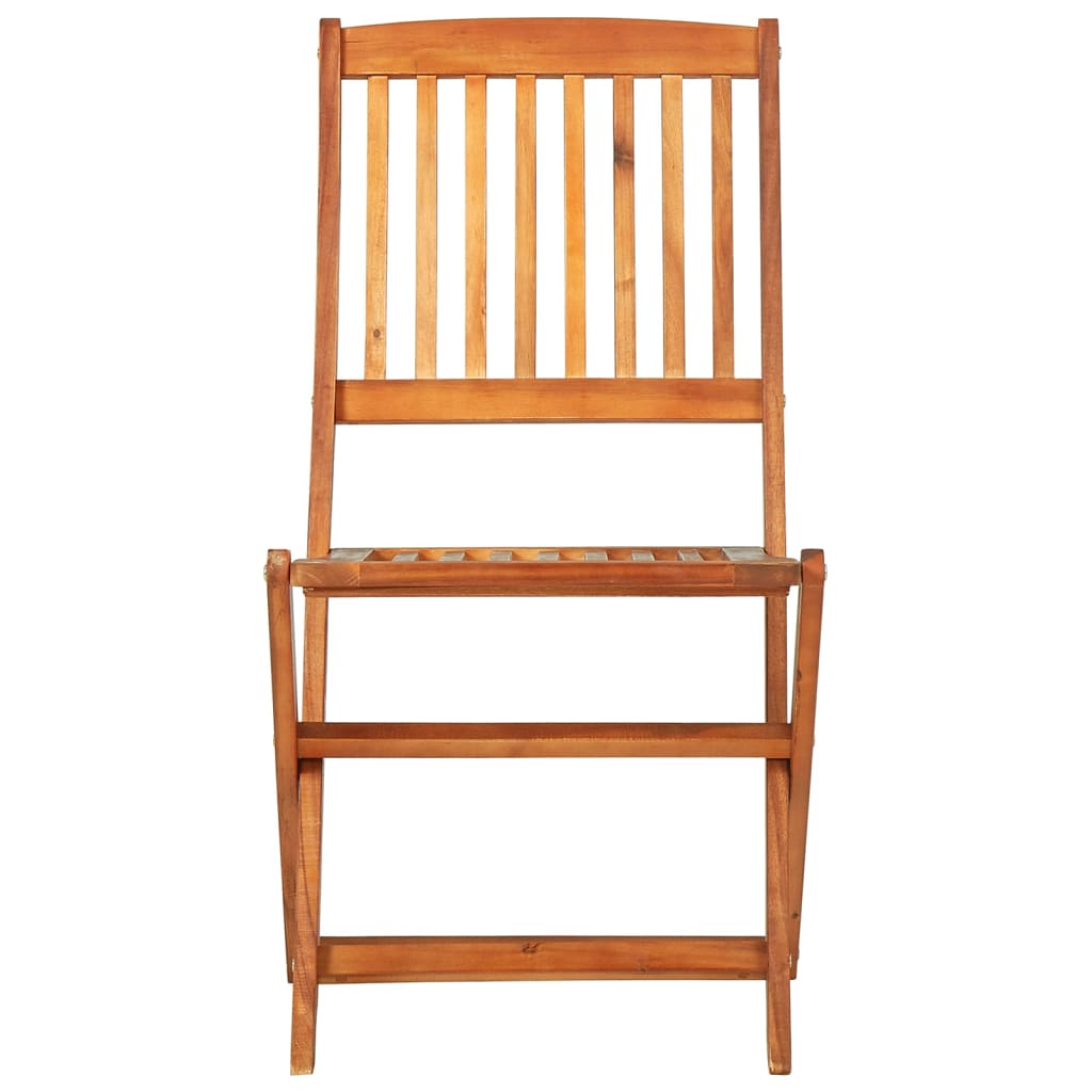 9 Piece Garden Dining Set 220x90x75 cm Solid Acacia Wood