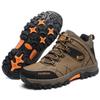 Men's Outdoor Sports Shoes Autumn Winter New Style Mountaineering Travel High Top Rubber Outsole Wear Resistant Cotton Lined