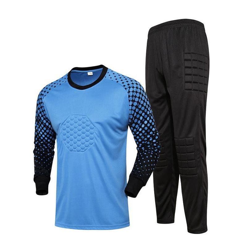 Football Jersey Goalkeeper Goalkeeper Jersey Set Adult Children Long-sleeved Gantry Game Training Jersey Wholesale Foreign Trade