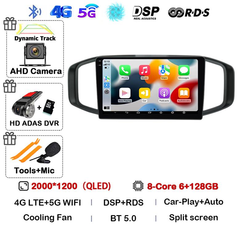 Android 14 Carplay Auto Car Radio For Morris Garages MG3 2017 2018 2019  Multimedia Video Player GPS Navigation Stereo Audio