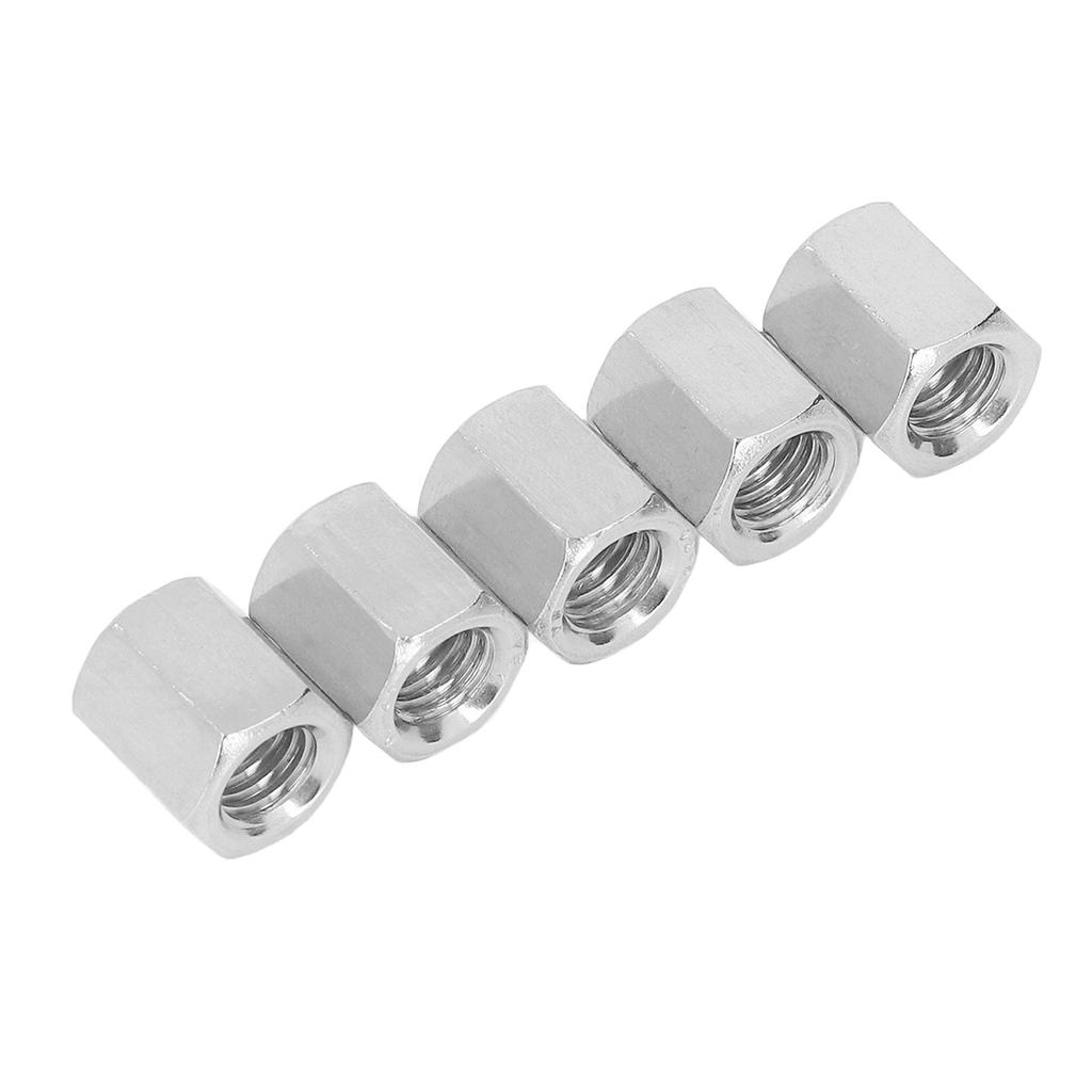 20 Pcs Hex Coupling Nut M8x1.25 12 L14mm Threaded Rod Connector 304 Stainless Steel Rod Coupling Nuts
