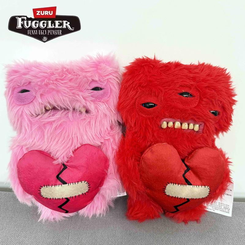Love Series Soft Plush Doll Pink Red Teeth Monster Ugly Kawaii Toys Cartoon Funny Valentine's Day Birthday Trend Gifts