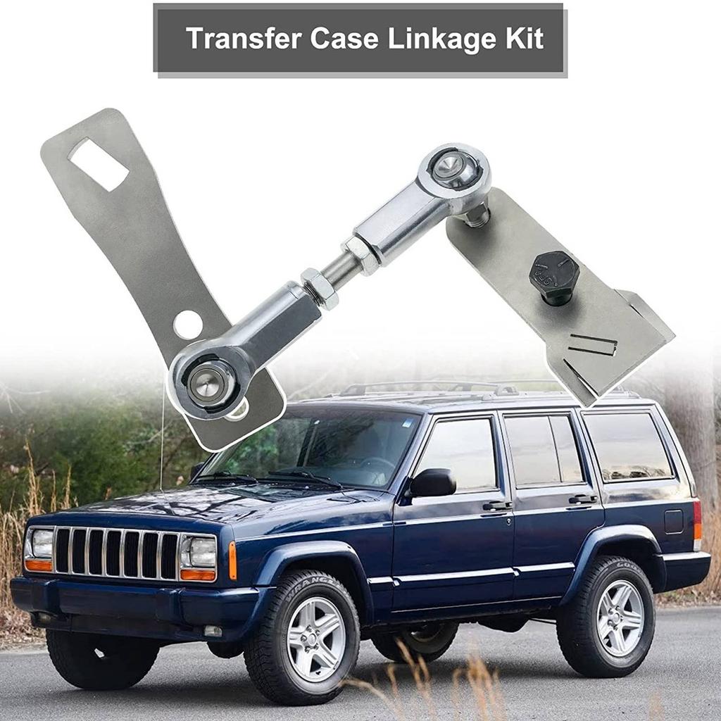 2X Transfer Case Linkage Kit Fits For Jeep Cherokee XJ Comanche MJ 1986-2001 Easy To Install