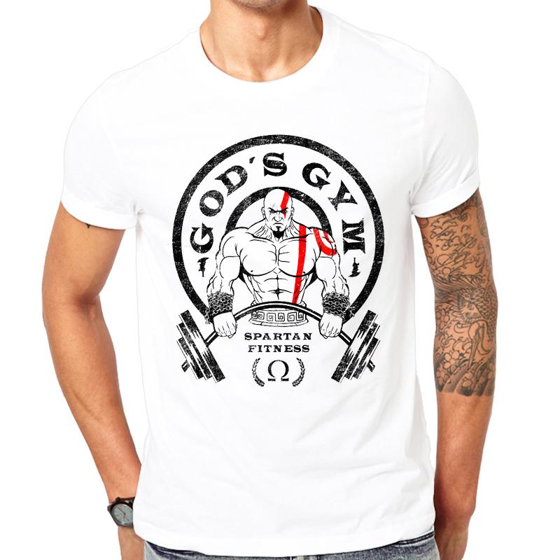 

2019 latest popular printing design God s summer T-shirt Cool men summer shirt brand fashion T-shirt Spartan Tee tops 4XL