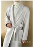 2025 Autumn/Winter Women's Thickened Mid-Length Korean Style Cashmere Wool Coat