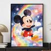 Disney Diamonds Full Diamond Art Painting Kit Mickey Rainbow Home DecorDiamond Painting 124 Characters.