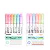 6 stücke Linienförmiger Textmarker Roller Tip Curve Liner Marker Stifte Graffiti Stift Kawaii Koreanische Schreibwaren Schule Bürobedarf