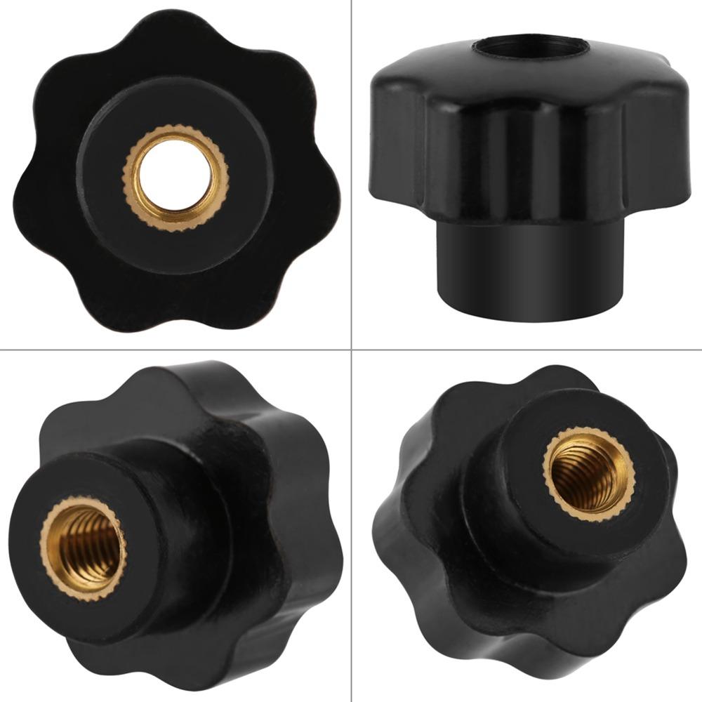10pcs Female Threaded Star Knobs Round Shape Knurled Grip Knobs Clamping Handles Clamping Fixture