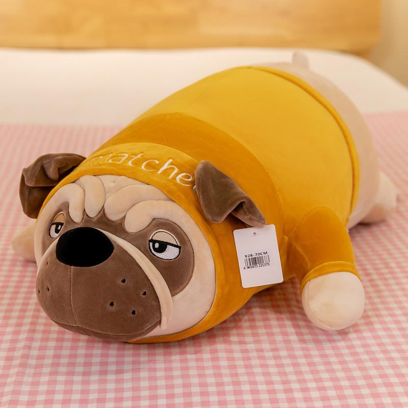 Dogs Plush Cute Doll With Short Sleeved Decor And Letter Embroidery Design