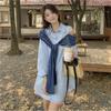 New Off-the-shoulder Polo Collar Shirt Dress Women's Autumn Design Sense Niche Art Sense Chic Short Skirt