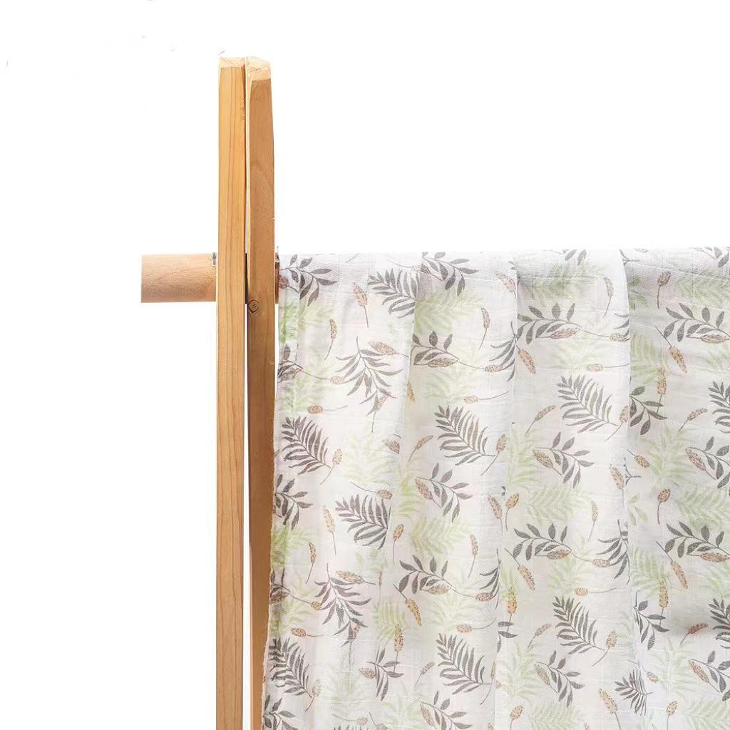 Kangobaby Bamboo Cotton Muslin Swaddle Blanket for Newborns