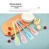 High-Temp Resistant Translucent Silicone Spatula and Cake Scraper