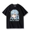 Anime BanG Dream Sakiko Togawa Print Tshirt Kawaii Summer Tee Short Sleeve Tops for Unisex Women Summer Clothes Womens Tshirts