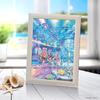 Tenyo [Made in Japan] 500-piece Stained Art Gyutto Series Jigsaw Puzzle Disney Night Aquarium (25 x 36 cm) DSG-500-636 with Service Card
