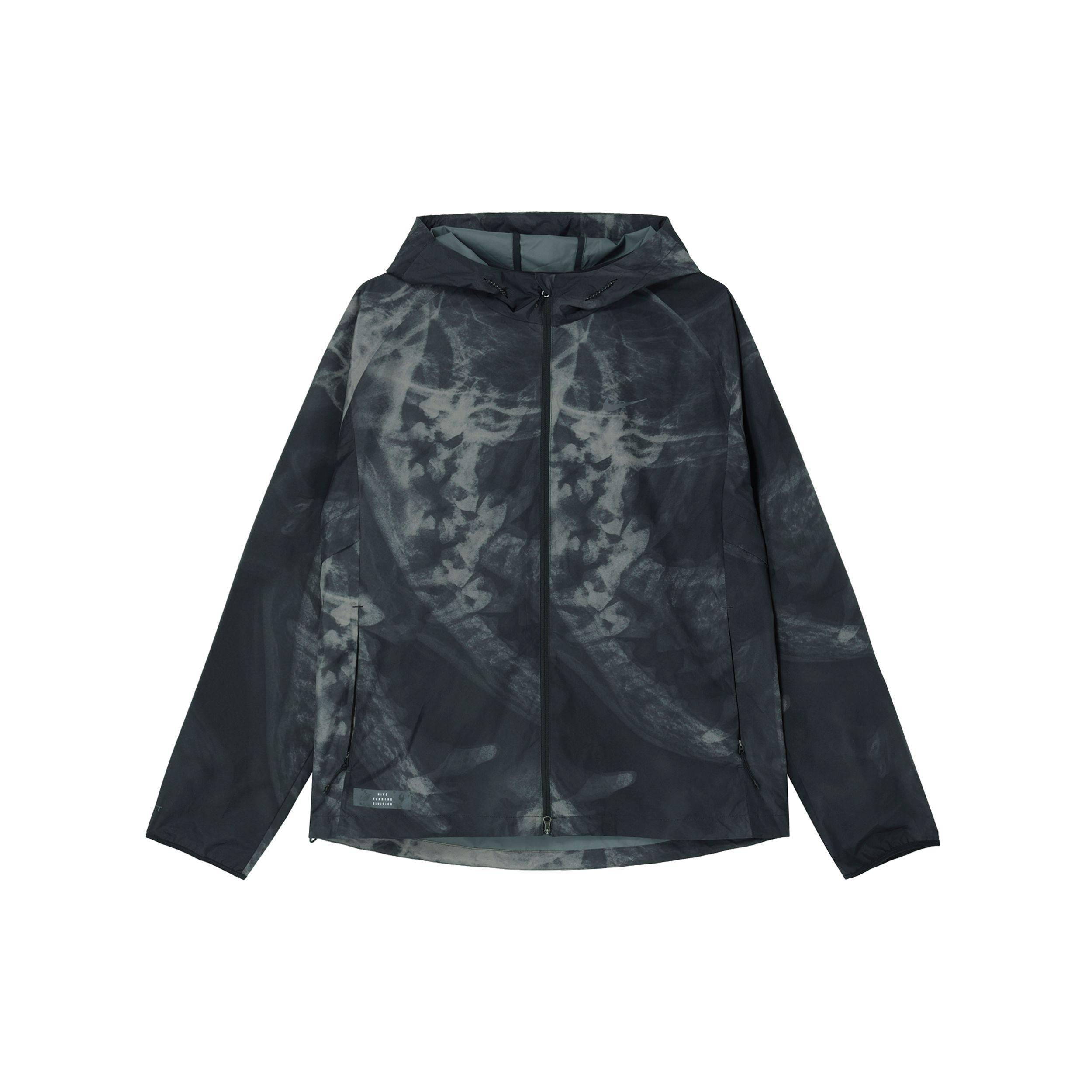 

Nike Storm-FIT ветрозащитная водонепроницаемая беговая куртка с капюшоном мужская верхняя одежда черная FB8551-010 XL