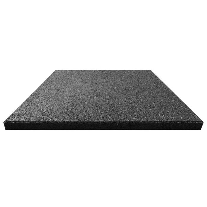 VidaXL Carreaux de protection antichoc 18pcs Caoutchouc 50x50x3cm Noir
