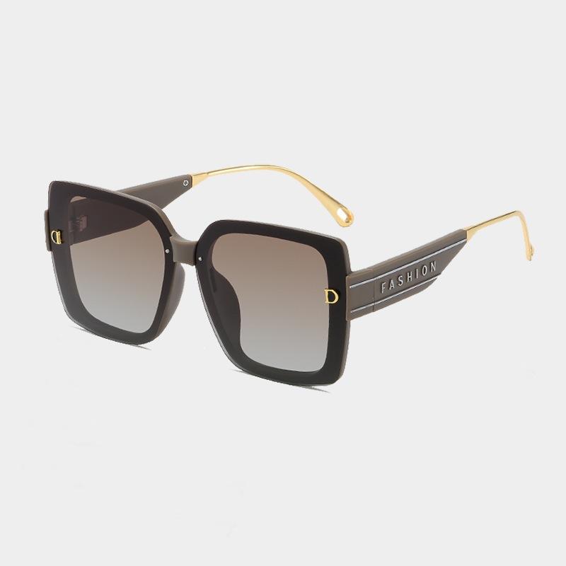 European and American sunscreen trend glasses large frame sunglasses women's high-end sense new polarized women's fashion sunglasses women