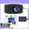 Mini Projetor Compacto E60 Portátil Com Fio para Casa Com Resolução Vibrante 720p