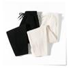 Fashion Women Casual Thicken Harem Pants Autumn Winter Plush Velvet Capris Solid Fleece Chenille Pants Women High Waist Straight Ladies Trousers 2356