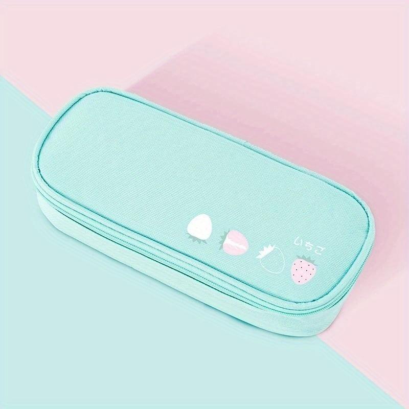 Multifunction Pencil Case Fruit Pen Bags for Boys Girls Oxford Cloth Pencil Pouch Stationery Bag School Supplies