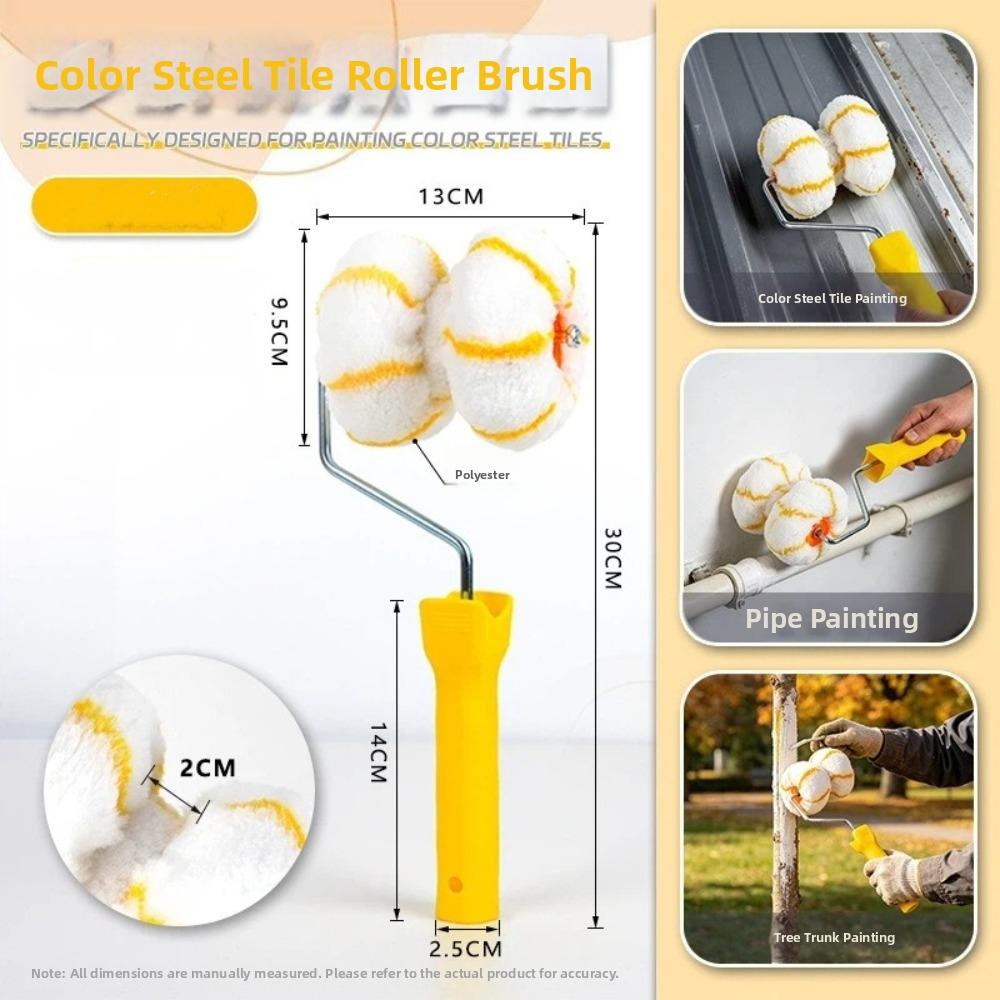 Curved Frame Paint Roller Brush Ergonomic Handle Wall Painting Tool Furniture Painting