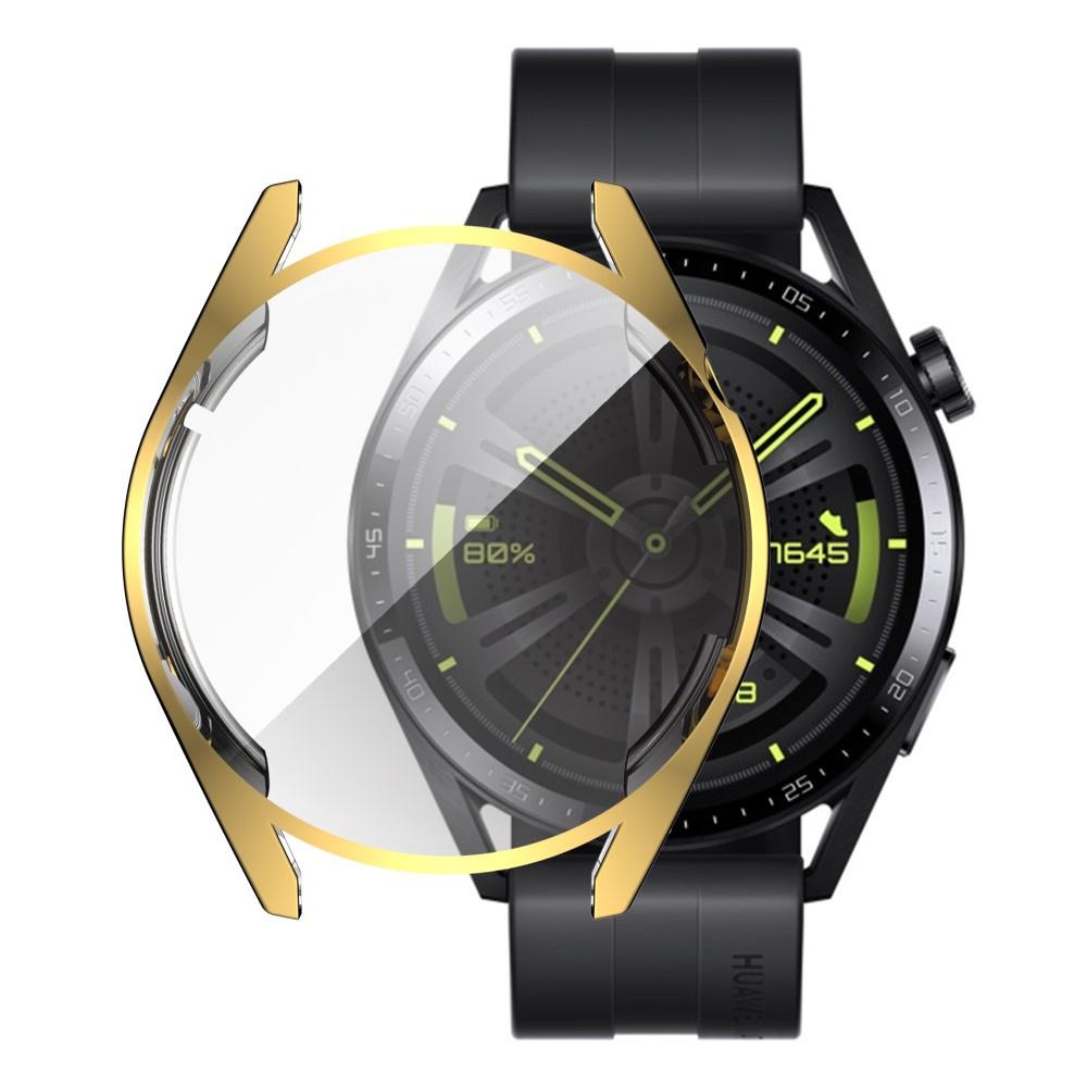 2in1 Case with Screen Protector for Huawei Watch GT 3 42mm, Gold