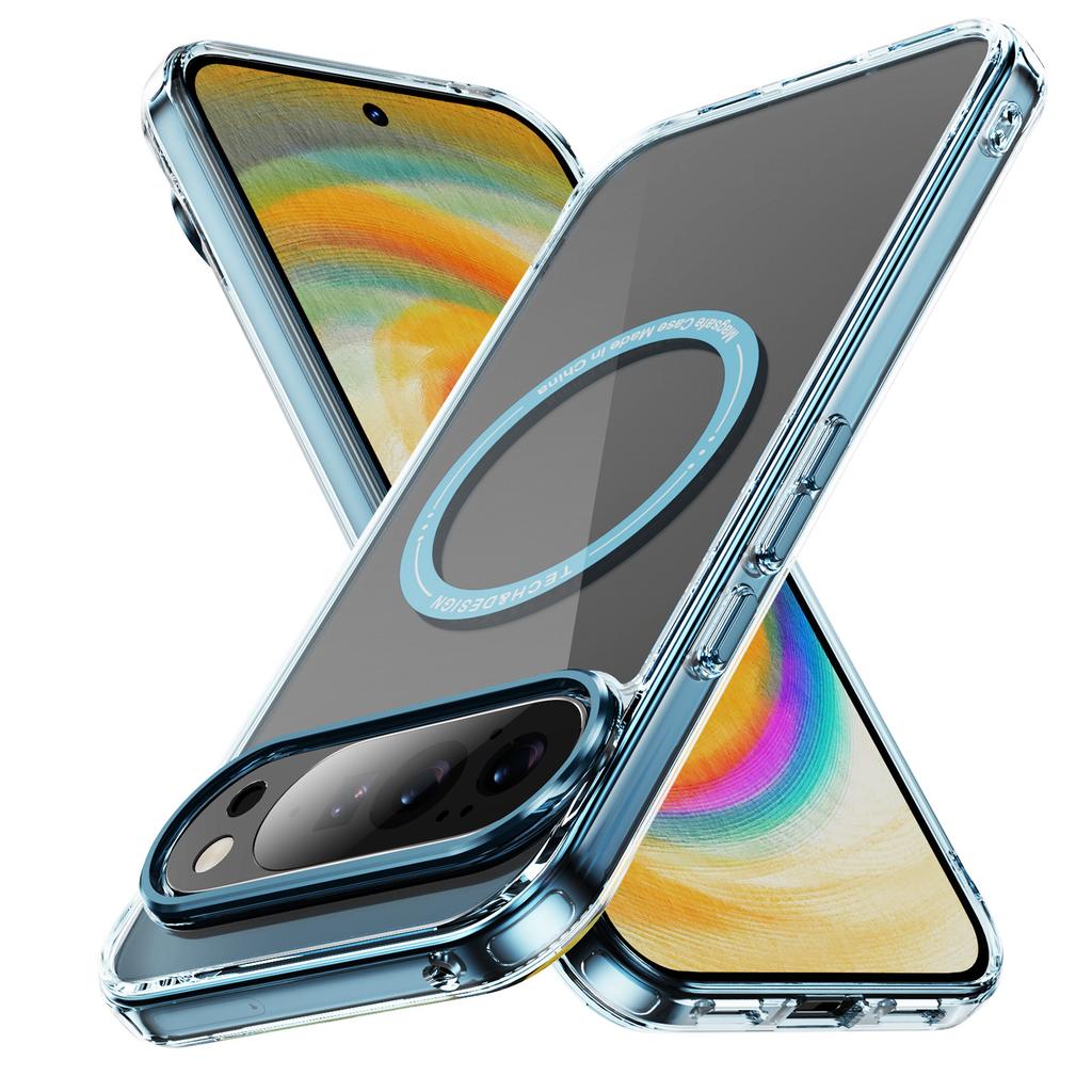 Husă de telefon magnetică HD-Transparentă Pentru Google Pixel 10 9 8 Pro XL 10PROXL 9ProXL 9A 8A Rezistentă la șocuri Pentru Magsafe Capac Dur Cristal