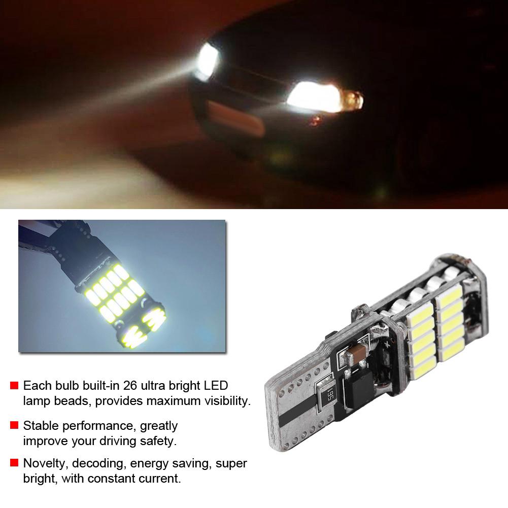 10pcs T10 4014 26SMD Car Decoding LED Canbus Bulb Error Free Side Marker License Plate Light