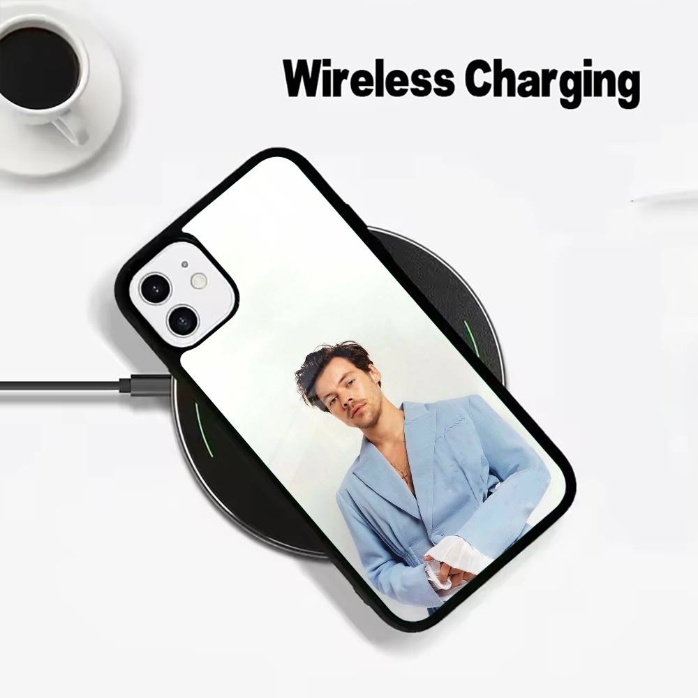 

H-Harry Music Styles For IPhone17 16 15 14 13 12 11 Plus Pro Max Plus Wireless Charger Phone Case iPhone14Plus