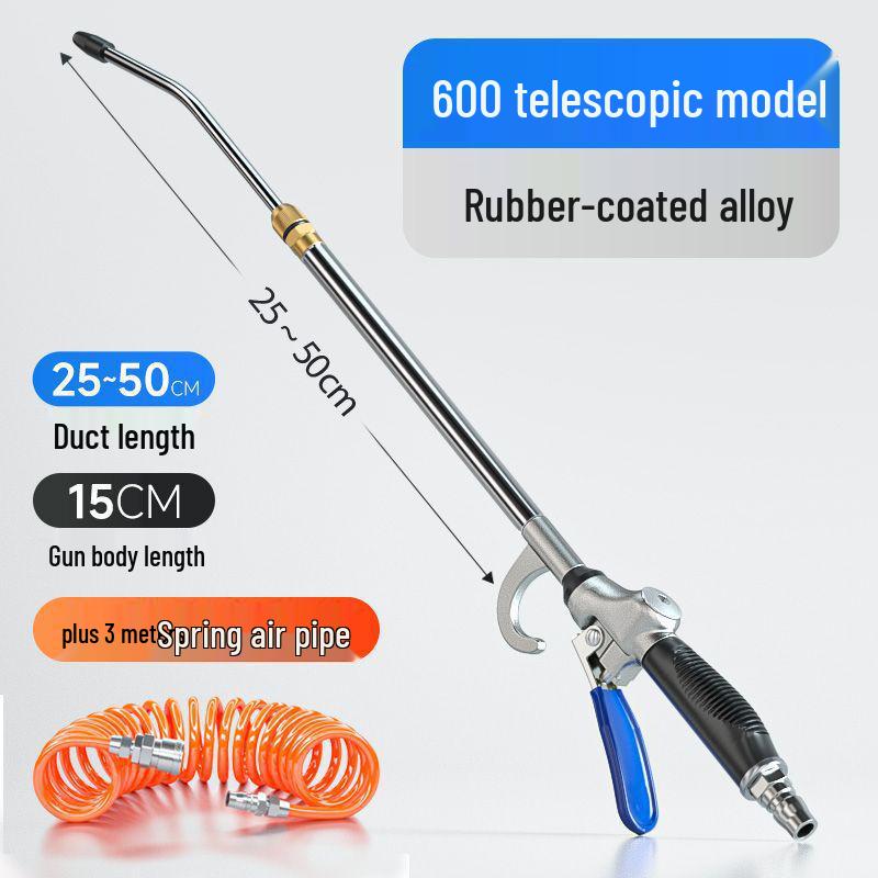 Non-slip Rubber Handle Alloy High-Pressure Air Blow Gun for Dust Removal