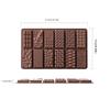 12 Holes Polycarbonate Chocolate Molds Food Grade Silicone DIY Chocolate Candy Bar Molds Non-Stick Christmas Kitchen Accessories