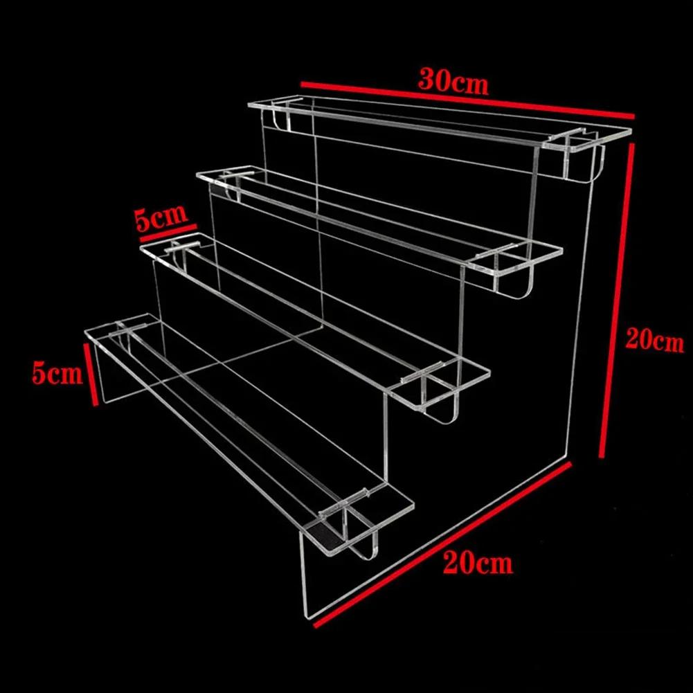 1-5 Tier Acrylic Display Stand Transparent Ladder Hand-Made Model Display Stand For Cupcake Perfume Doll Blind Box Storage Shelf