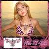 Colorful Flower Temporary Tattoo Stickers Chest Collarbone Scar Cover Waterproof Sexy Body Art