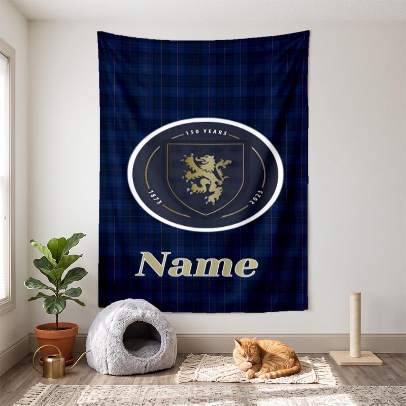 Scotland FC (1) Customizable name decorative wall tapestry ideal choice for wall decor in bedrooms living rooms dorms and home