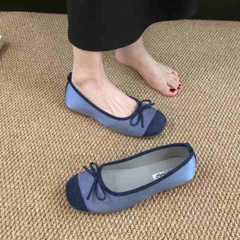 Fashion Bailamos Women Flats Fashion Round Toe Shallow Slip On Ladies Soft Ladies Mary Jane Ballerinas Flat Heel Casual Ballet Shooes