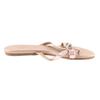 Great HERMES Sandals Medor Leather Thong Metal Pink Leather Women 36.5 Used