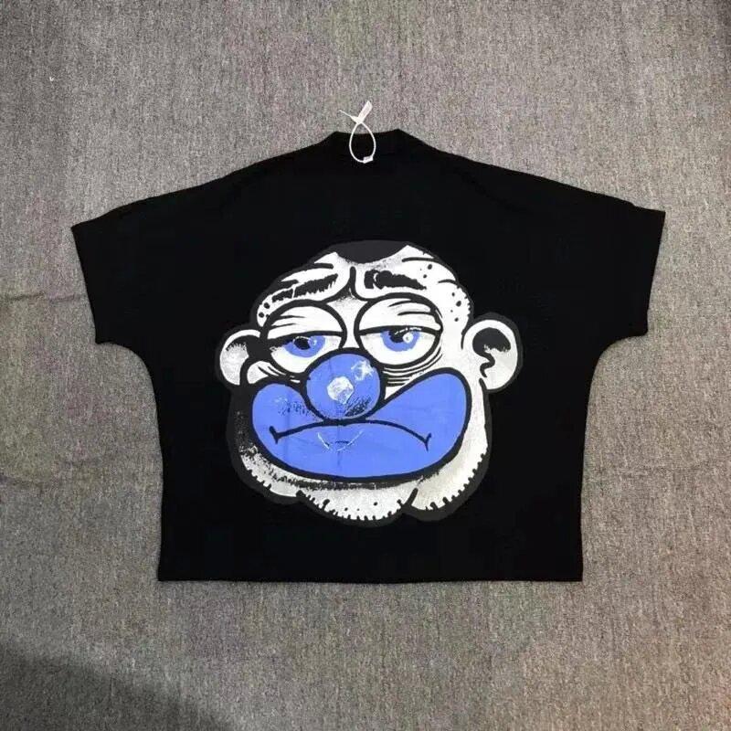 Unisex Harajuku High Street Pár Grafické Y2k Top Kreslené Ďábel Grafické Tričko Potištěné Oversize Gotický Streetwear Gotický