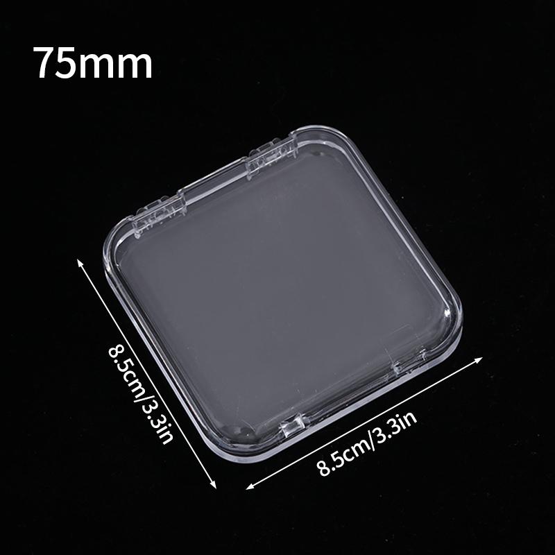 Transparent Plastic Card Storage Box 3 inch Kpop Idol Photocards Storage Case Desktop Organizer Classification Box Stationery