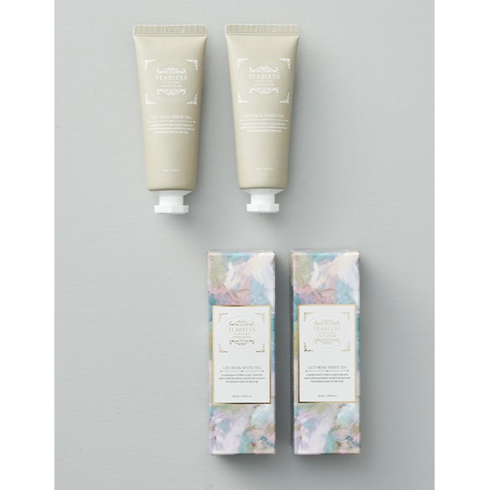 

T Bless White Tea Парфюмированный крем для рук Нераздражающий, успокаивающий, с ароматом мускуса 50 мл 1+1