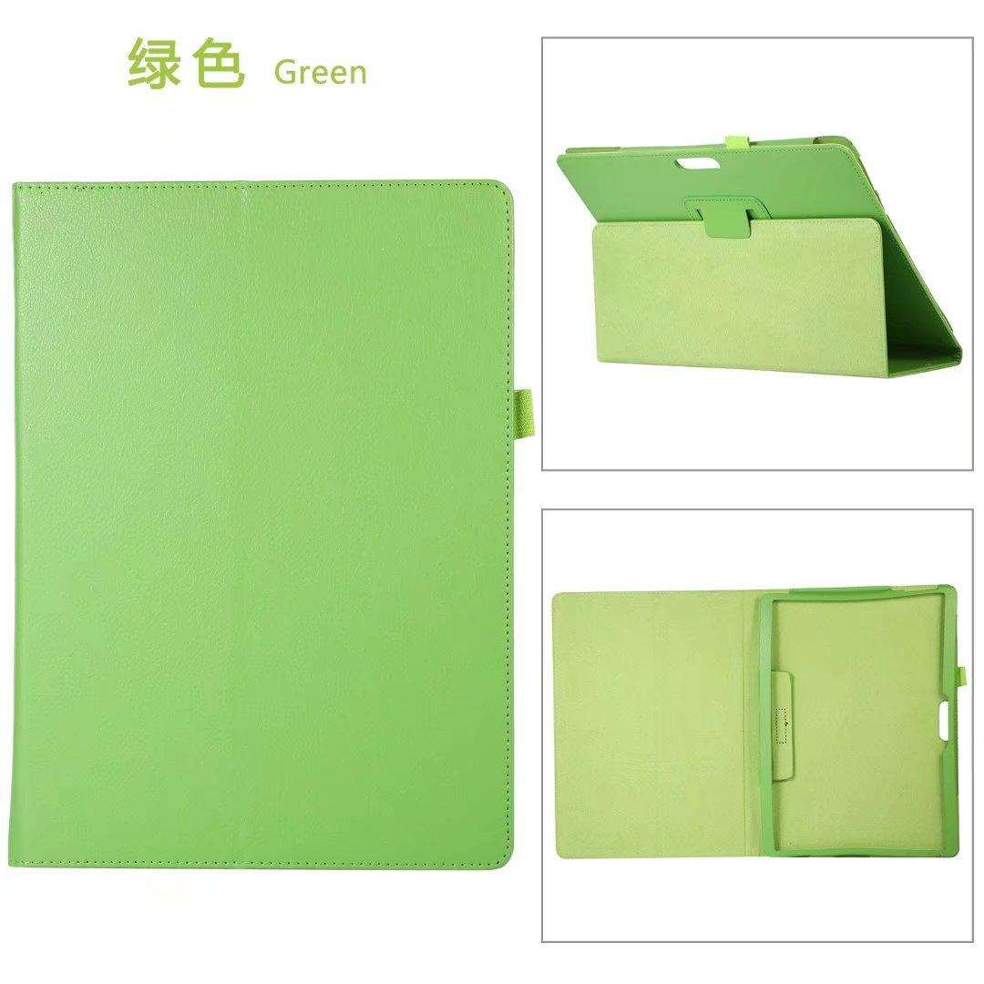 Stand Case for Microsoft Surface Pro 8 7 6 5 4 3Slim Folding Cover For Surface Go 3 2 1 Shockproof Shell Luxury PU Leather Funda Surface Go 3 зелёный