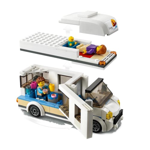 LEGO City Urlaubs-Wohnmobil Spielzeug Geschenk Geburtstag Block Pädagogisch Weihnachten Jungen Mädchen Kinder 5 Jahre alt 6 Jahre alt 7 Jahre alt 8 Jahre alt Stadt Bui
