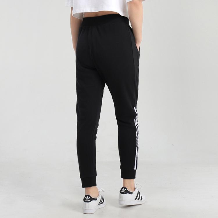 Adidas Retro Sports Style Cuffed Long Pants Women Bottoms Black GF0156