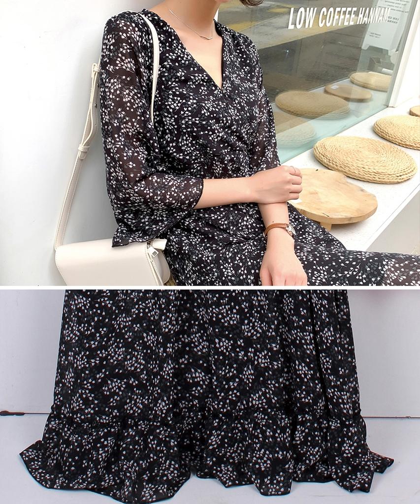 Ppaeppae Point Flower Frola Long Dress