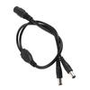 5.5x2.1mm Power Cord Splitter Adapter Cable Extension for CCTV Camera 1 Female To 2 Male