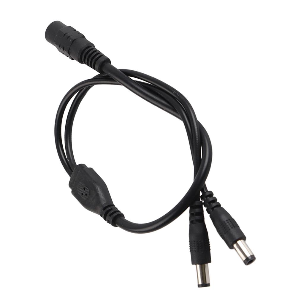 5.5x2.1mm Power Cord Splitter Adapter Cable Extension for CCTV Camera 1 Female to 2 Male