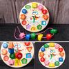 9 In 1 Wooden Montessori Toys Rattle Bell Drum Column Set Musical Instruments Sensory Early Baby Toy Toddler Education